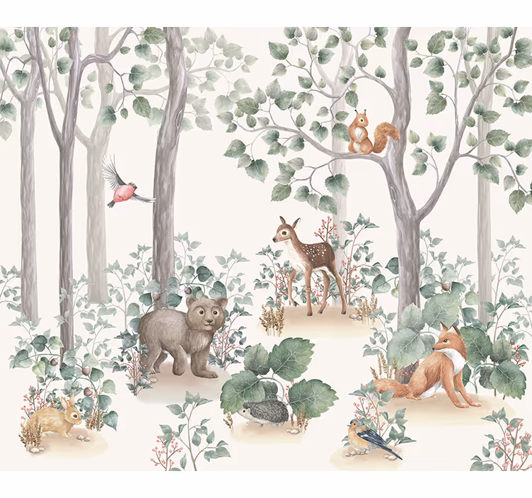 Nursery blind woodland creatures - TenStickers