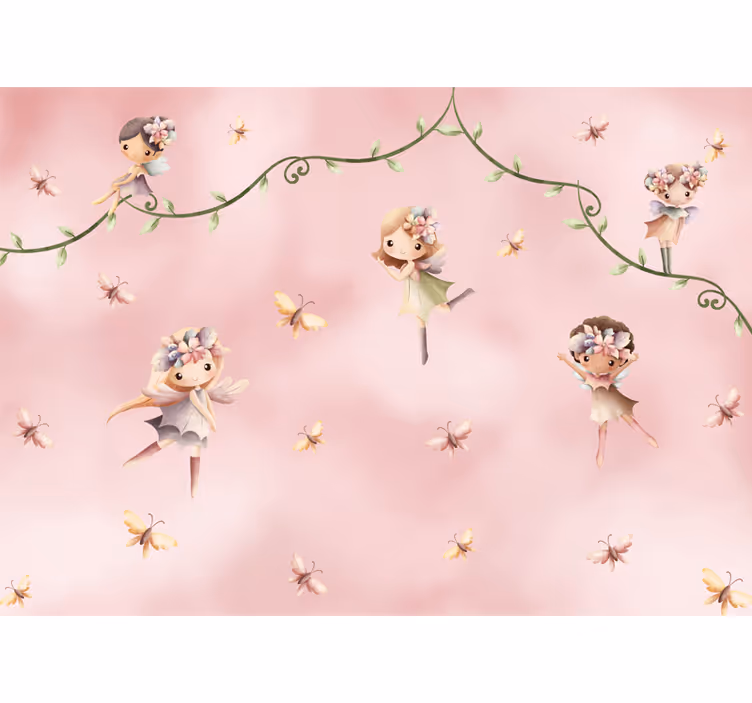Nursery blind dreamy fairies - TenStickers