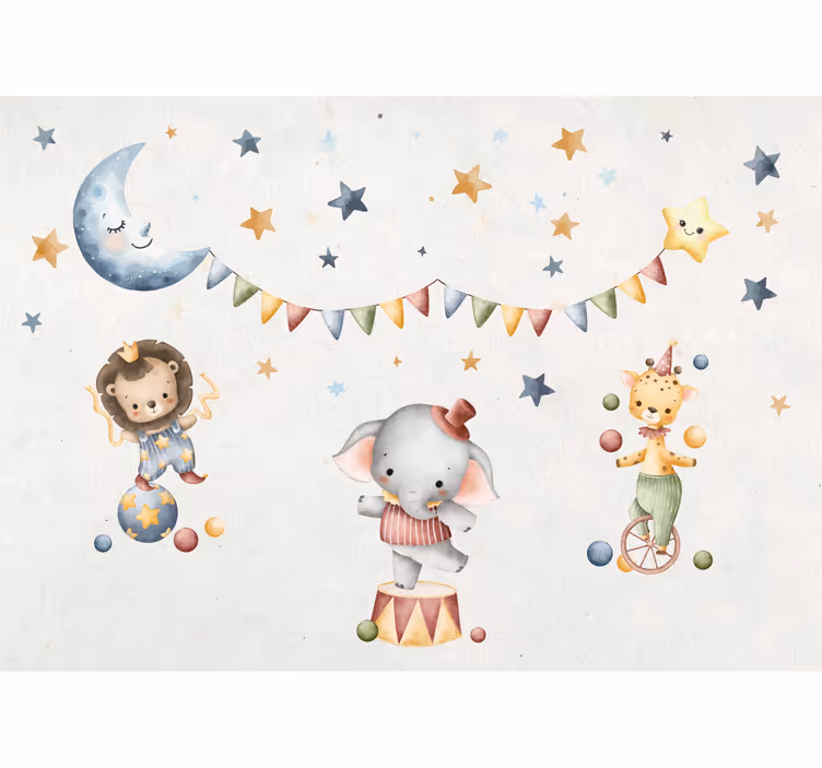 Dreamy circus nursery blind - TenStickers