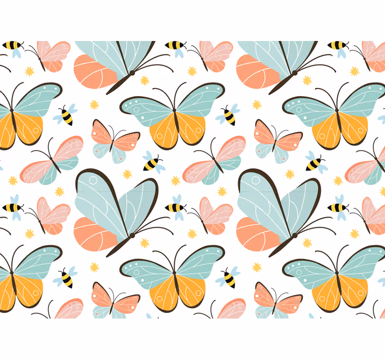 Animal blind butterflies and bees furniture - TenStickers