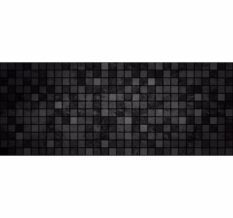Black blind with black squares - TenStickers