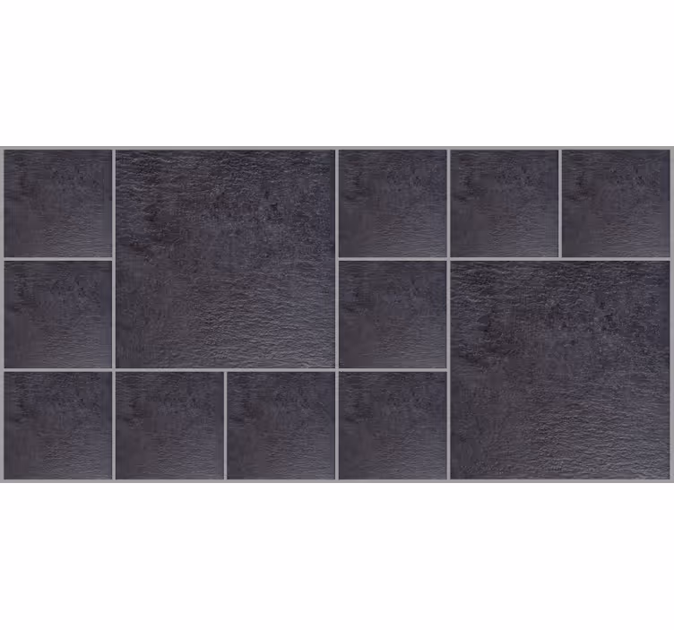 Black blind with dark slate tile effect - TenStickers