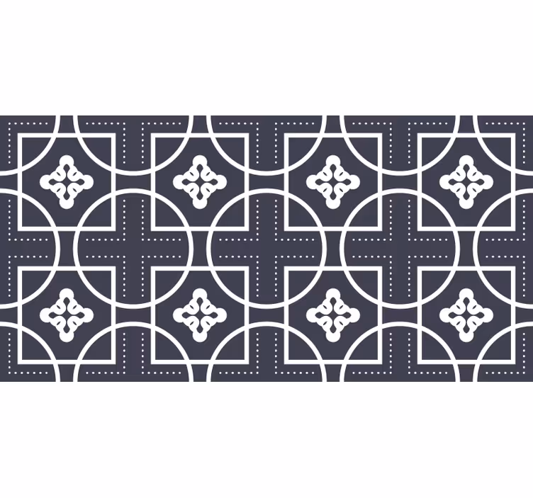 Black blind with geometric tile effect - TenStickers