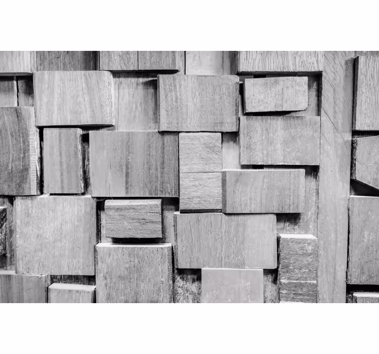 Grey blind with dark wooden plank 3d texture - TenStickers