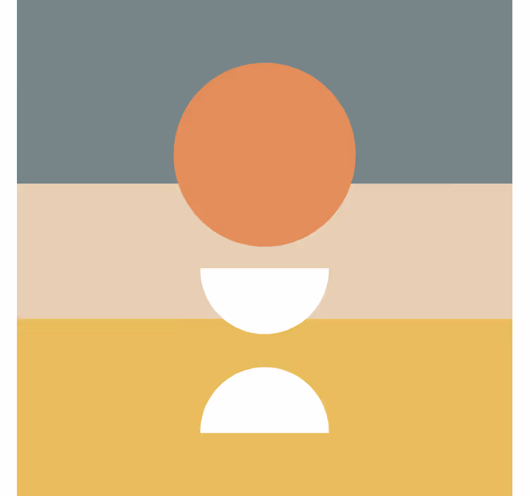 Office blind with abstract circle flag stripes - TenStickers