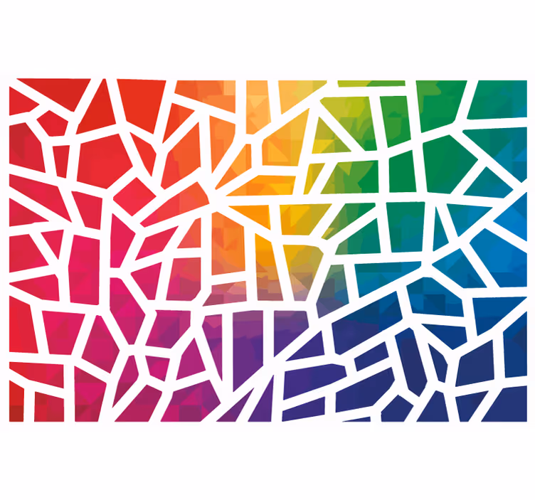 Office blind color mosaic - TenStickers