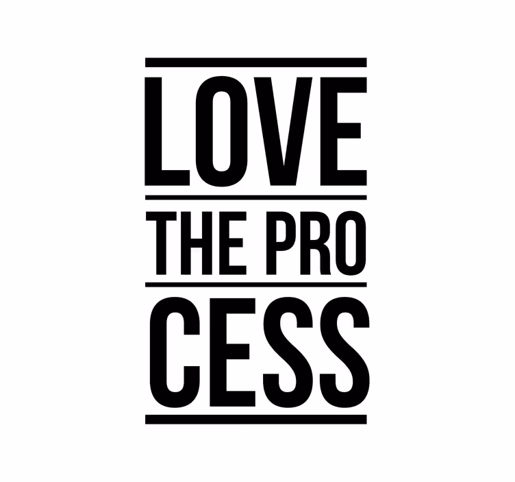 Love the process office blind - TenStickers