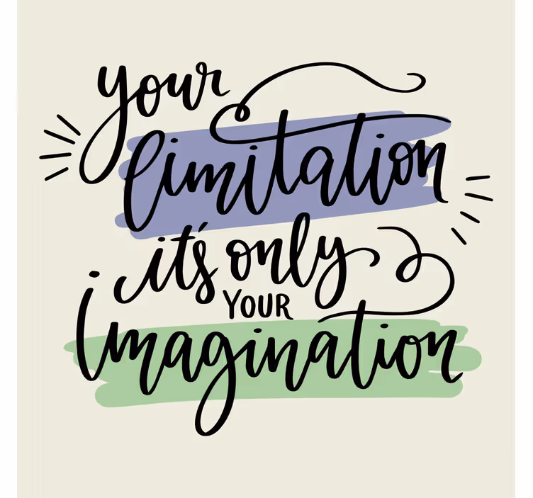 Office blind with hand-drawn motivational quotes - TenStickers