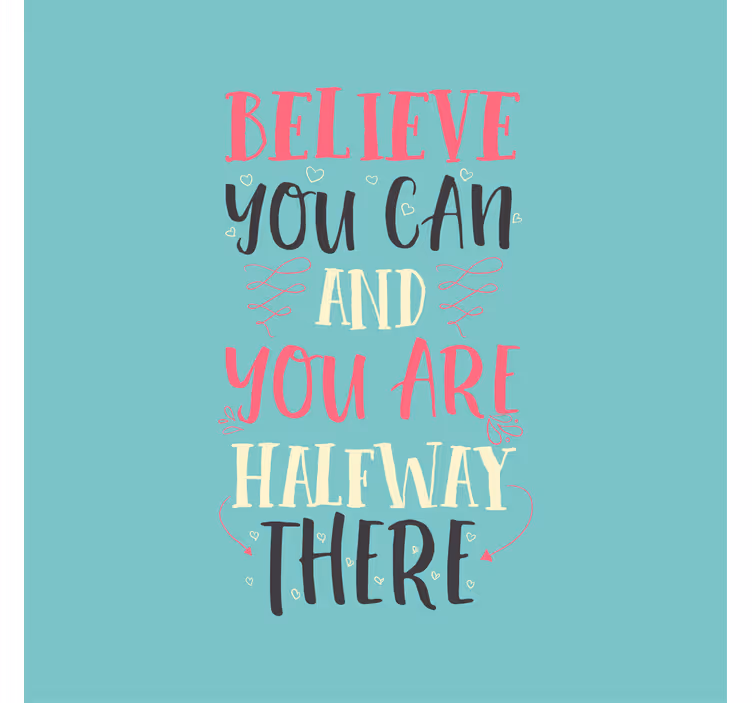 Office blind believe in yourself - TenStickers
