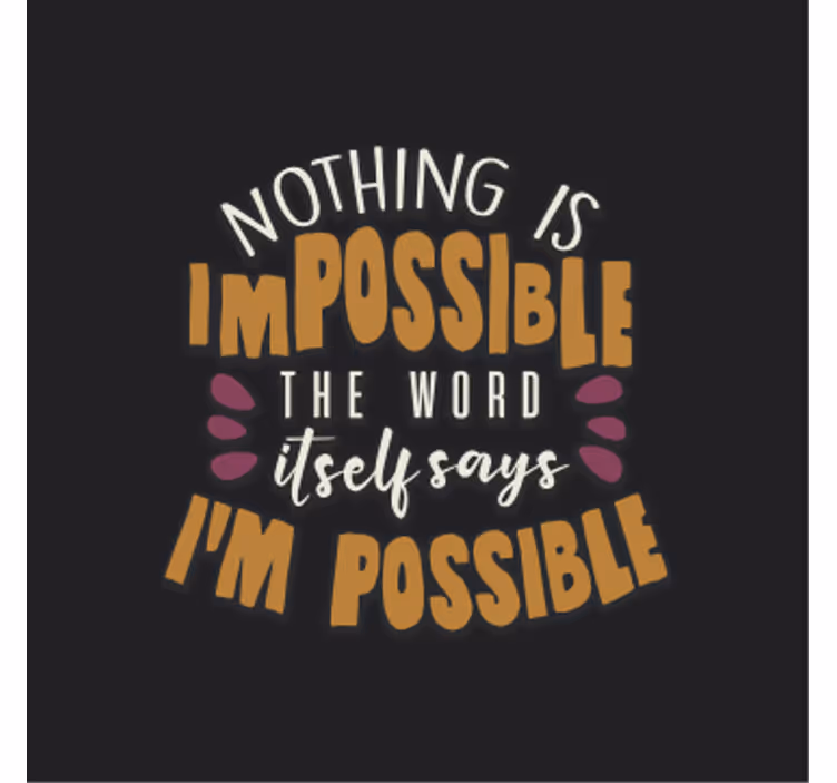 Office blind i'm possible - TenStickers