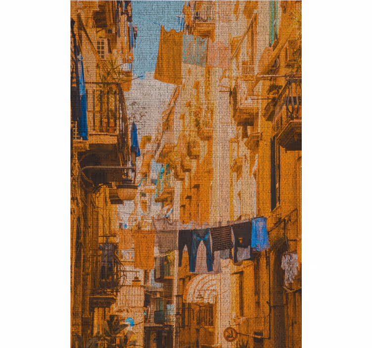 Office blind clothes hanging on a naples clothesline - TenStickers