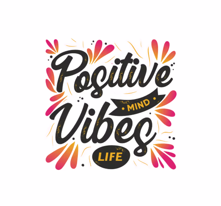 Office blind for a positive mind and vibes - TenStickers