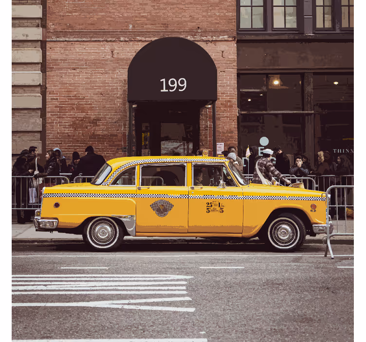 Office blind new york yellow cabs design - TenStickers