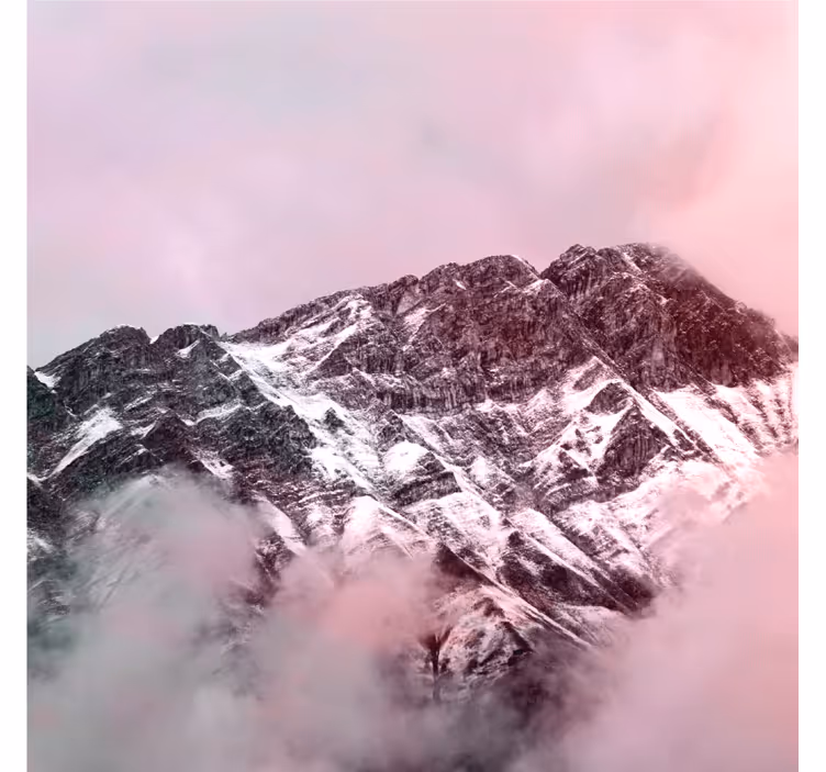 Office blind in mountain peak aesthetic colors - TenStickers