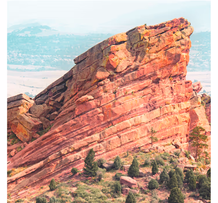 Office blind rock formation aesthetic print - TenStickers