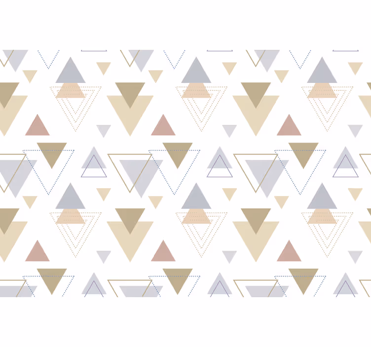 Office blind in geometric blue and yellow nordic style - TenStickers