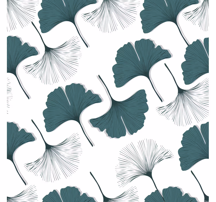 Office blind ginkgo leaves pattern - TenStickers