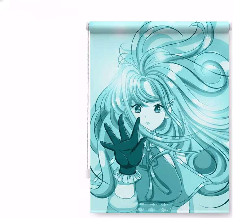 Teenage roller blind anime girl design - TenStickers