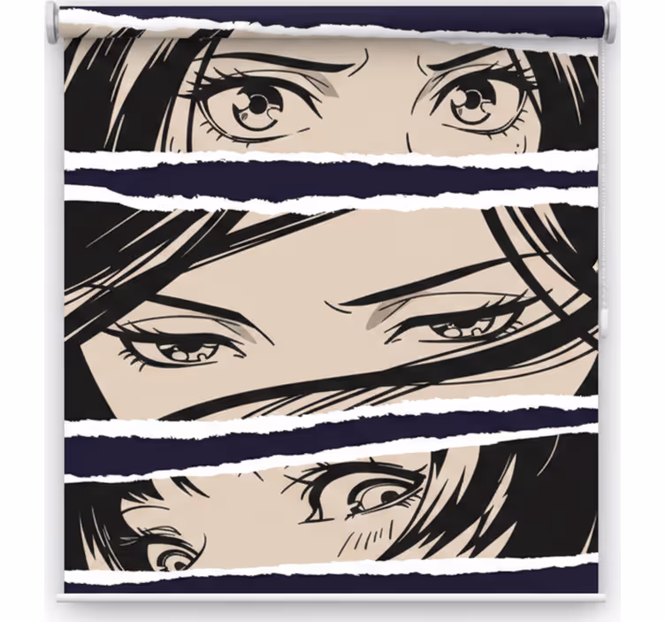Teenage roller blind inspired by anime art - TenStickers
