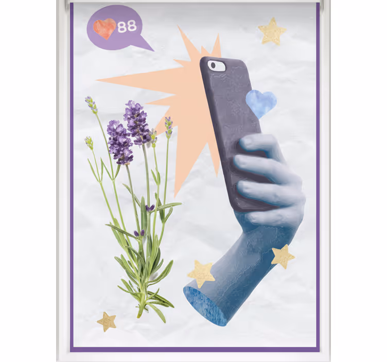 Teenage roller blind for the digital age - TenStickers