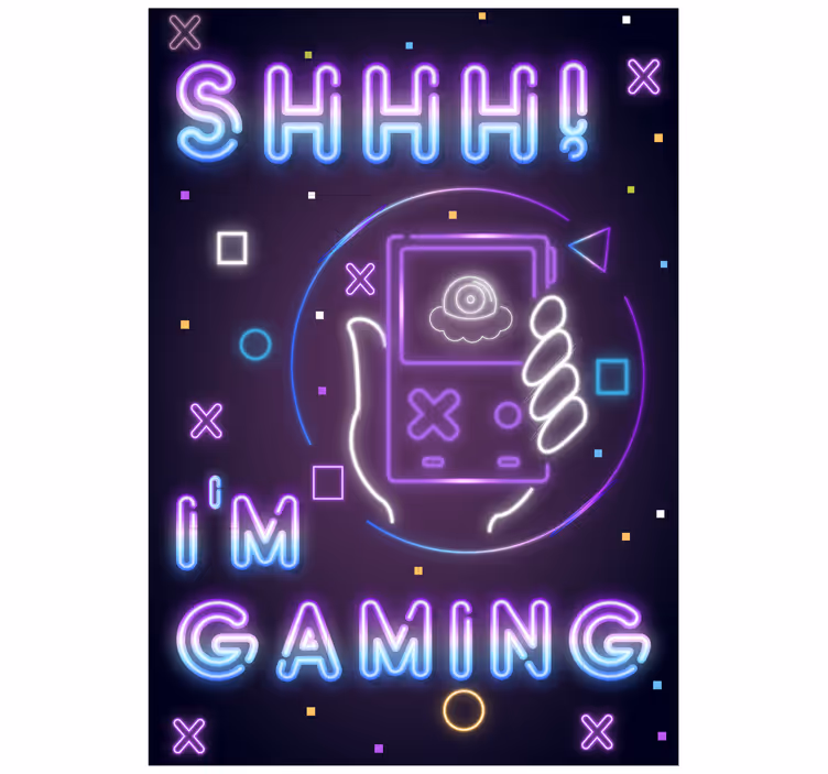 Teenage roller blind i am gaming - TenStickers