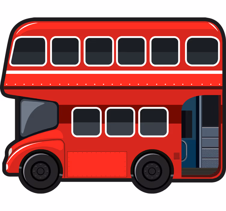 Funky roller blind london bus design - TenStickers