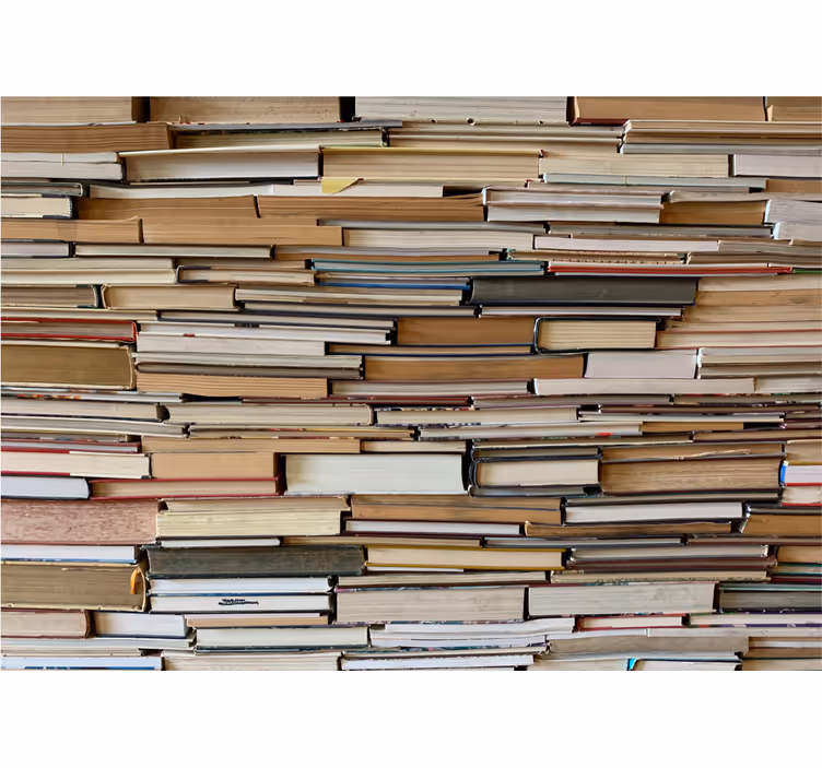 Rustic blind stacked books - TenStickers