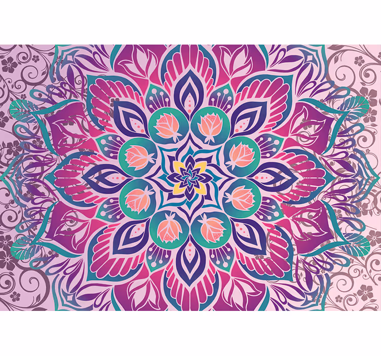 Zen blind mandala design pattern - TenStickers