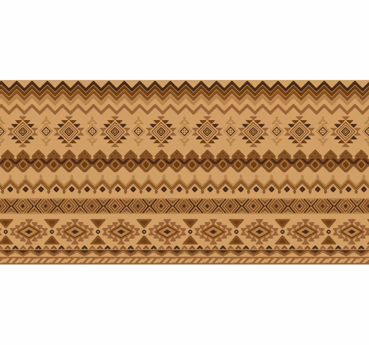 Brown blind with ethnic kilim pattern - TenStickers