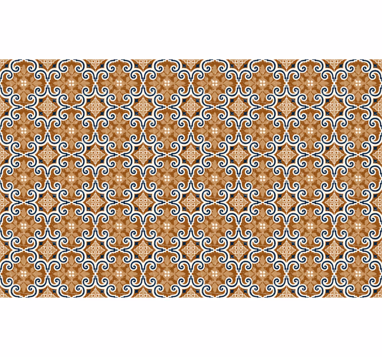 Brown blind cement style tiles - TenStickers