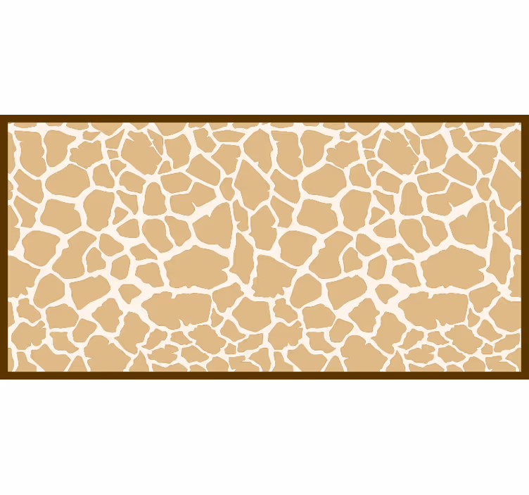 Brown blind giraffe pattern - TenStickers