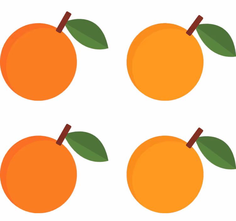Orange blind elegant orange stickers pack - TenStickers