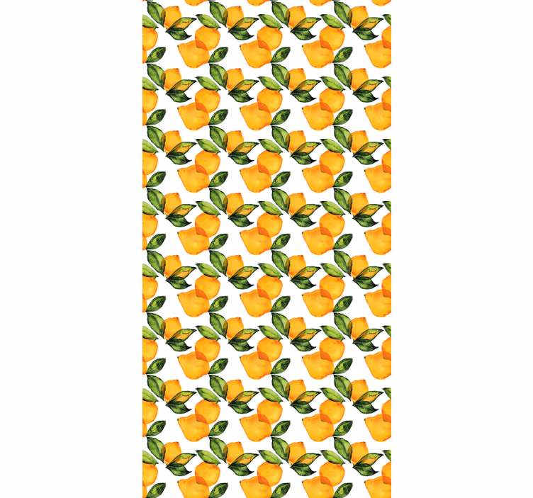 Orange blind mediterranean lemon style - TenStickers