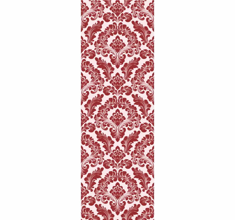 Red blind with hand-block printed design - TenStickers
