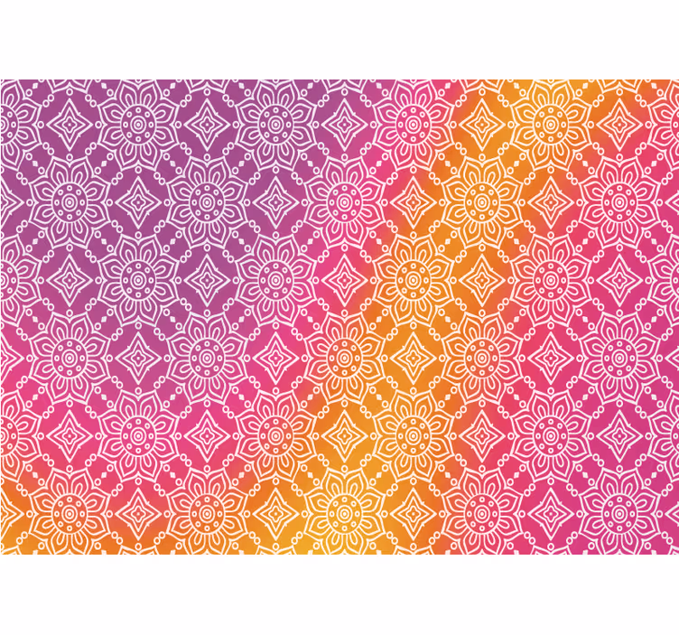Outdoor blind in pink rustic patterned design - TenStickers