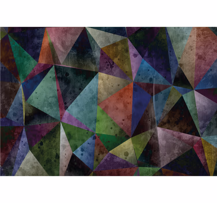 Outdoor blind in picasso style color depth pattern - TenStickers