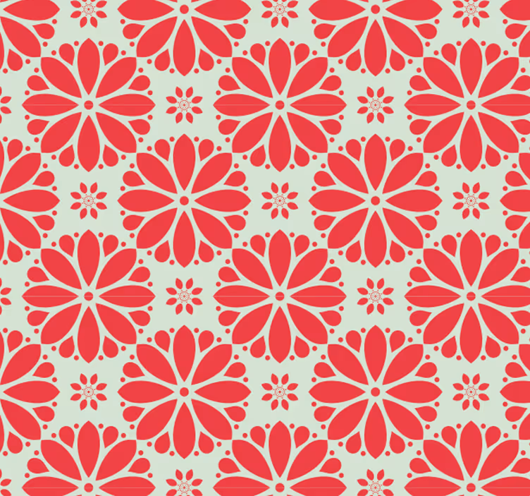 Outdoor blind with floral geometric motifs - TenStickers