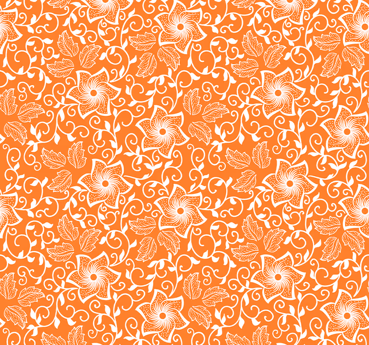 Outdoor blind in paisley floral design - TenStickers