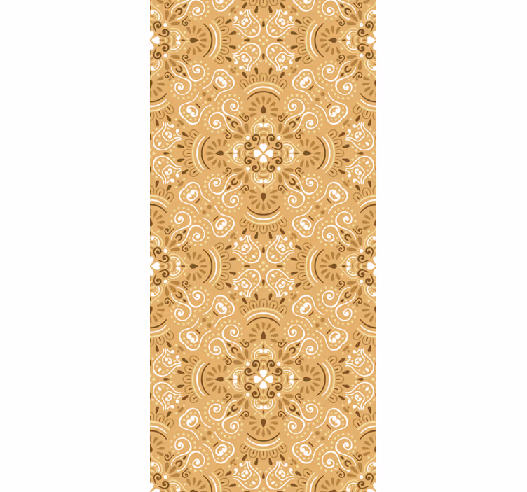 Teenage roller blind in vintage beige floral design - TenStickers