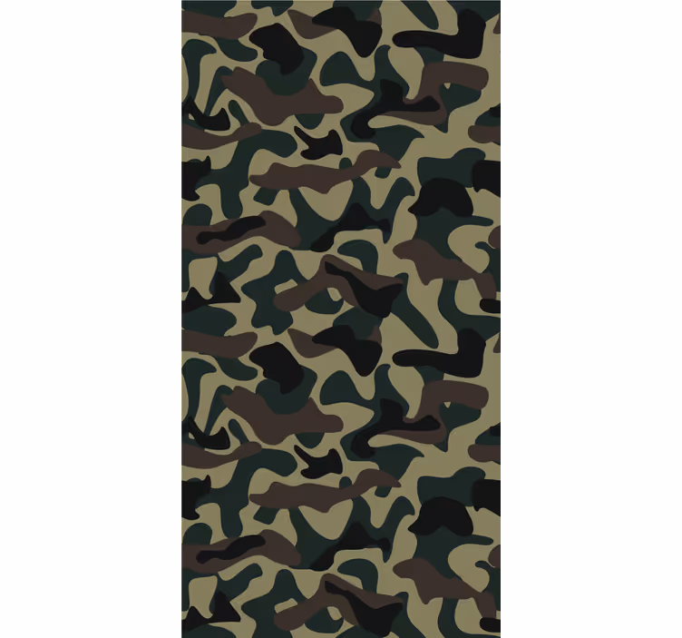 Teenage roller blind in military camouflage pattern - TenStickers