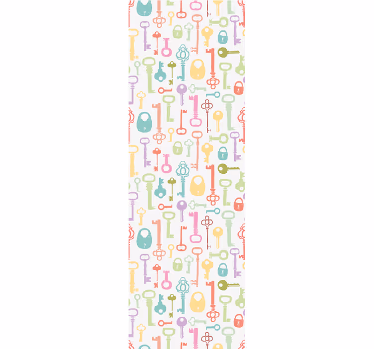 Teenage roller blind in colorful keys - TenStickers