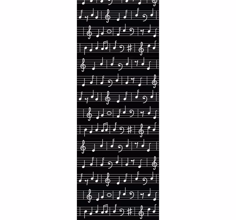 Musical teenage roller blind - TenStickers