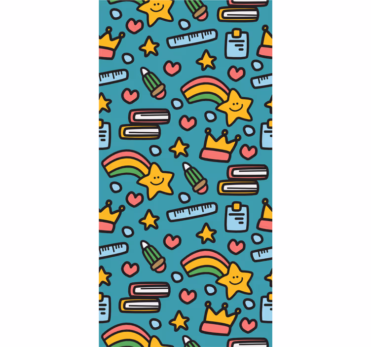 Teenage roller blind with cute child pattern - TenStickers