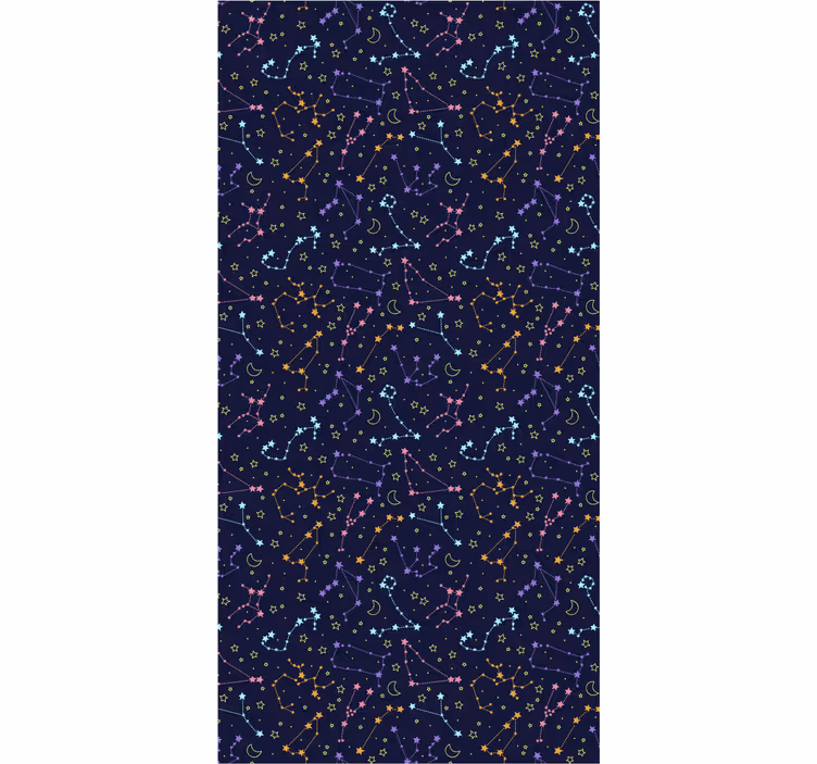 Teenage roller blind in vibrant galaxy colors - TenStickers
