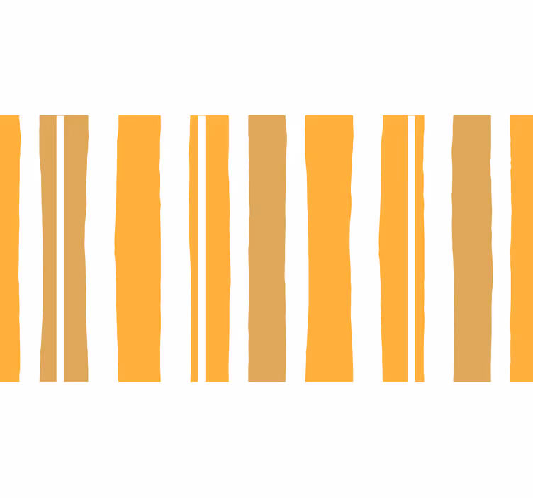 Bathroom blind in orange and white stripes - TenStickers