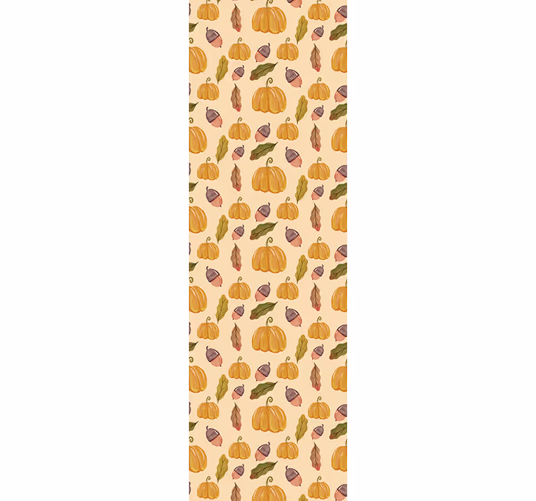 Classic blind with vintage pumpkins and leaves - TenStickers