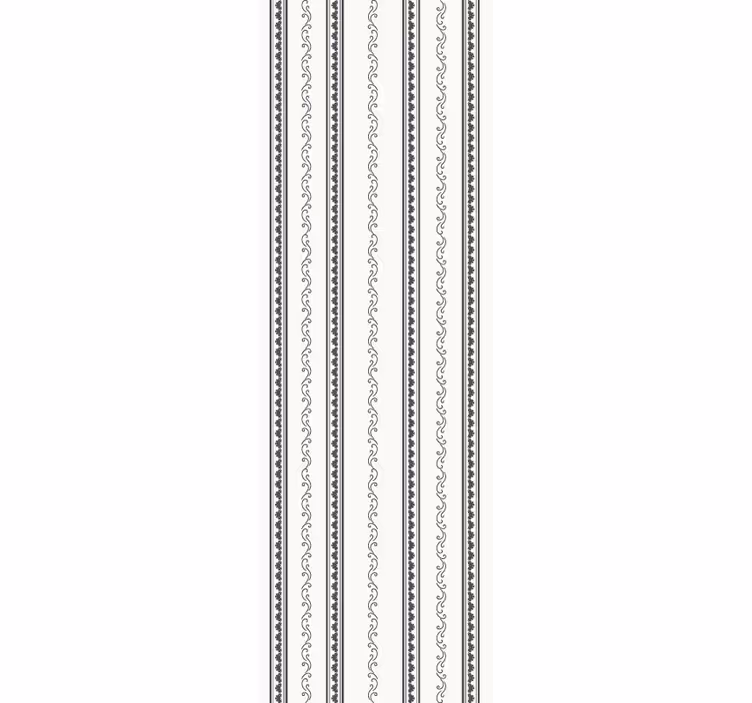 Classic blind vintage vertical stripe floral design - TenStickers