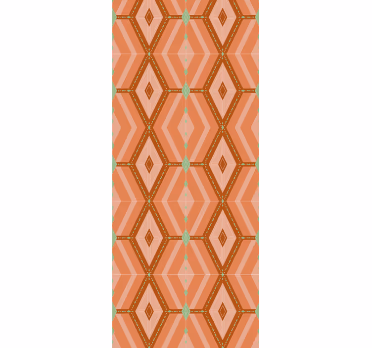 Classic blind in 30s autumnal geometric tints - TenStickers