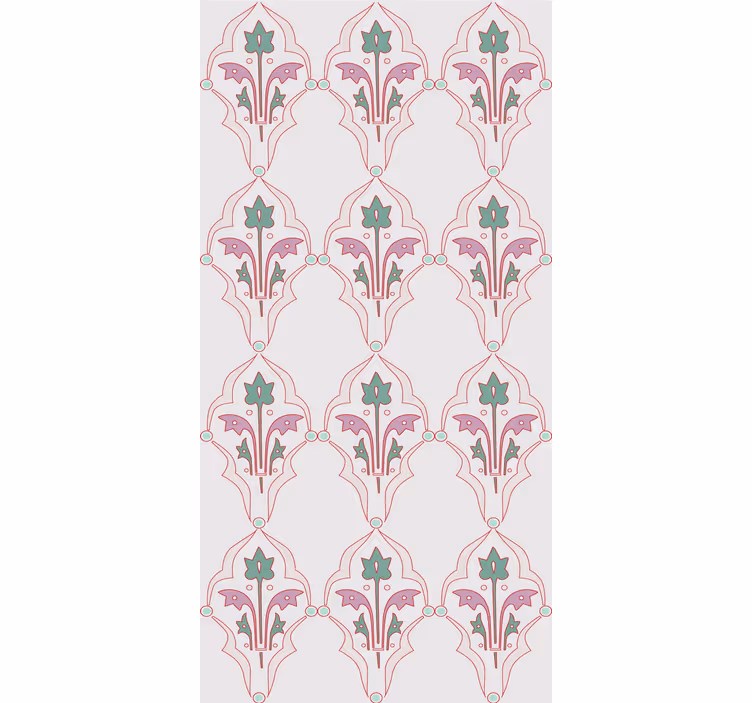 Classic blind with elegant floral pattern - TenStickers