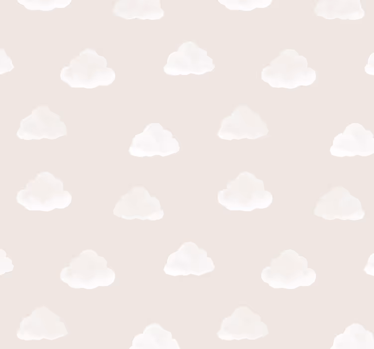 Nursery blind in beige clouds pattern - TenStickers